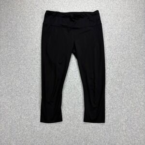 Athleta Accelerate Capri Womens L Black Lightweight Trail Running Compression